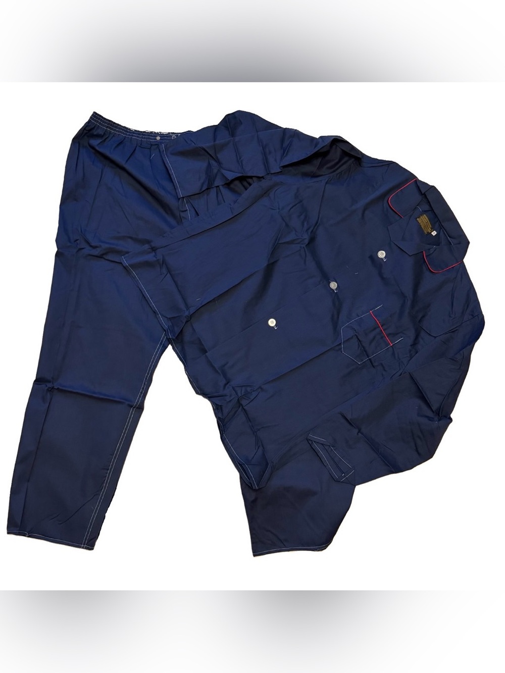 Men's Navy Blue Golden Supreme Pajamas set 3XL